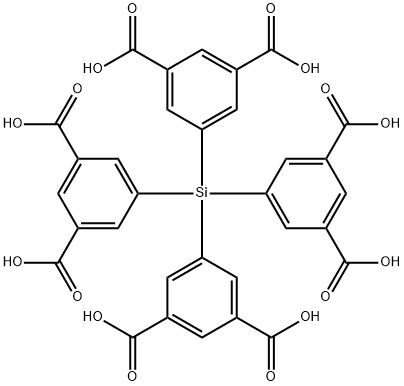 1,3-Benzenedicarboxylic acid,5,5',5'',5'''-silanetetrayltetrakis- 结构式