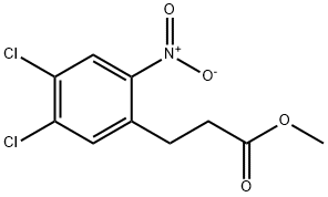 3-(4,5-二氯-2-硝基苯基)丙酸甲酯 结构式