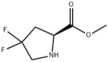 methyl 4,4-difluoropyrrolidine-2-carboxylate 结构式