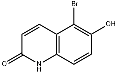 5-溴-6-羟基喹啉-2(1H)-酮 结构式