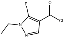 1-Ethyl-5-fluoro-1H-pyrazole-4-carbonyl chloride 结构式