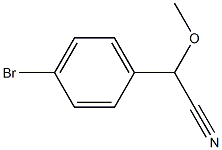 2-(4-溴苯基)-2-甲氧基乙腈 结构式