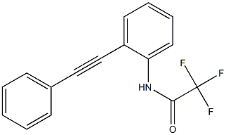 Acetamide, 2,2,2-trifluoro-N-[2-(phenylethynyl)phenyl]- 结构式