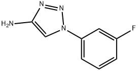 1-(3-Fluoro-phenyl)-1H-[1,2,3]triazol-4-ylamine 结构式