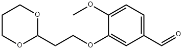 3-(2-(1,3-DIOXAN-2-YL)ETHOXY)-4-METHOXYBENZALDEHYDE 结构式