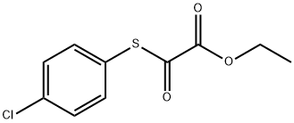 ETHYL 2-((4-CHLOROPHENYL)THIO)-2-OXOACETATE 结构式