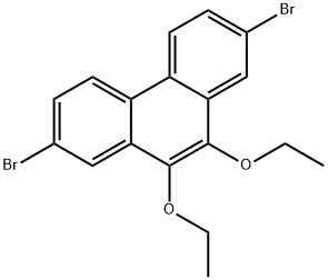 Phenanthrene,2,7-dibromo-9,10-diethoxy- 结构式