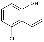3-氯-2-乙烯基苯酚 结构式