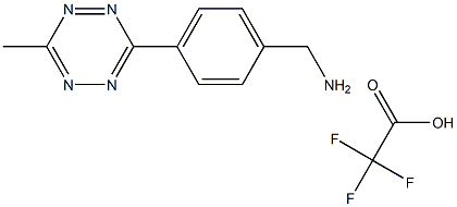 (4-(6-methyl-1,2,4,5-tetrazin-3-yl)phenyl)methanamine trifluoroacetic acid 结构式