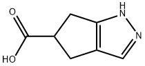 2,4,5,6-四氢环戊[C]吡唑-5-羧酸 结构式