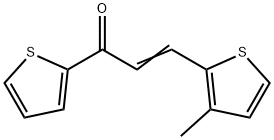 (2E)-3-(3-methylthiophen-2-yl)-1-(thiophen-2-yl)prop-2-en-1-one 结构式