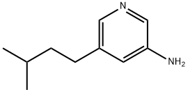 5-(3-Methyl-butyl)-pyridin-3-ylamine 结构式