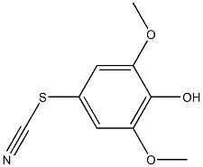 Thiocyanic acid, 4-hydroxy-3,5-dimethoxyphenyl ester 结构式