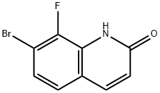 7-溴-8-氟喹啉-2(1H)-酮 结构式