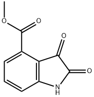 METHYL 2,3-DIOXOINDOLINE-4-CARBOXYLATE 结构式