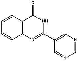2-(嘧啶-5-基)喹唑啉-4-醇 结构式