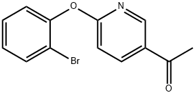 2-(2-溴苯氧基)-5-乙酰基吡啶 结构式