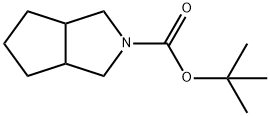 2-BOC-八氢环戊并[C]吡咯 结构式