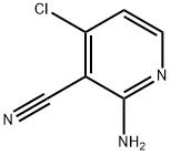 2-氨基-4-氯烟腈 结构式