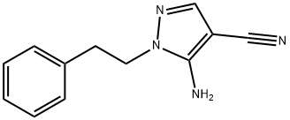 5-Amino-1-phenethyl-1H-pyrazole-4-carbonitrile 结构式