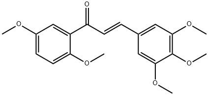 (2E)-1-(2,5-dimethoxyphenyl)-3-(3,4,5-trimethoxyphenyl)prop-2-en-1-one 结构式