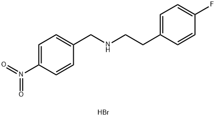 [2-(4-fluorophenyl)ethyl](4-nitrobenzyl)amine hydrobromide 结构式