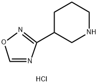 3-(1,2,4-oxadiazol-3-yl)piperidine hydrochloride 结构式