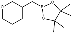 4,4,5,5-四甲基-2-((四氢2H-吡喃-3-基)甲基)-1,3,2-二氧硼杂环戊烷 结构式