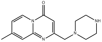 8-Methyl-2-piperazin-1-ylmethyl-pyrido[1,2-a]pyrimidin-4-one 结构式