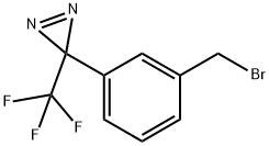 3-(3-(溴甲基)苯基)-3-(三氟甲基)-3H-二AZIRINE 结构式