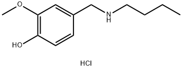 4-[(butylamino)methyl]-2-methoxyphenol hydrochloride 结构式