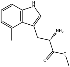 DL-4-甲基色氨酸甲酯 结构式