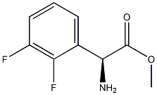 METHYL(2S)-2-AMINO-2-(2,3-DIFLUOROPHENYL)ACETATE 结构式