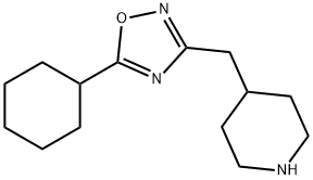 4-(5-Cyclohexyl-[1,2,4]oxadiazol-3-ylmethyl)-piperidine