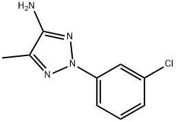 2-(3-氯苯基)-5-甲基-2H-1,2,3-三唑-4-胺 结构式