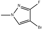 4-溴-3-氟-1-甲基-1H-吡唑 结构式