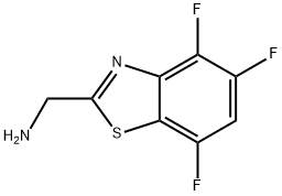 C-(4,5,7-Trifluoro-benzothiazol-2-yl)-methylamine 结构式