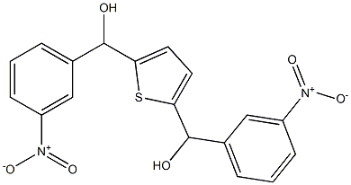 {5-[Hydroxy-(3-nitro-phenyl)-methyl]-thiophen-2-yl}-(3-nitro-phenyl)-methanol 结构式