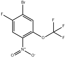 1-溴-2-氟-4-硝基-5-(三氟甲氧基)苯 结构式