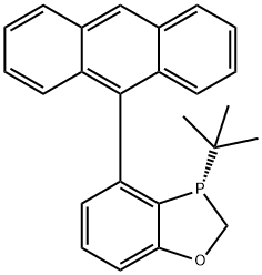 (S)-4-(9-蒽基)-3-(叔丁基)-2,3-二氢苯并[D][1,3]氧,膦戊轭 结构式