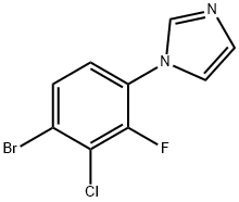 1-(4-溴-3-氯-2-氟苯基)-1H-咪唑 结构式