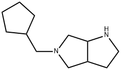5-(Cyclopentylmethyl)octahydropyrrolo[3,4-b]pyrrole 结构式