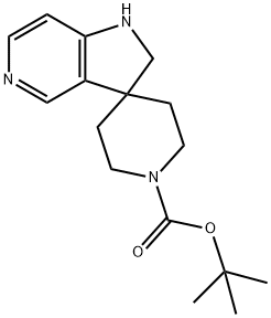 TERT-BUTYL 1,2-DIHYDROSPIRO[PIPERIDINE-4,3-PYRROLO[3,2-C]PYRIDINE]-1-CARBOXYLATE 结构式