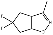 5,5-DIFLUORO-3-METHYL-4,5,6,6A-TETRAHYDRO-3AH-CYCLOPENTA[D]ISOXAZOLE 结构式