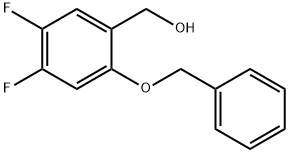 (2-(苄氧基)-4,5-二氟苯基)甲醇 结构式