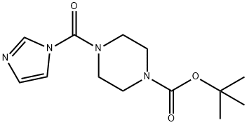 tert-butyl 4-(1H-imidazole-1-carbonyl)piperazine-1-carboxylate 结构式