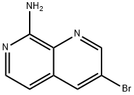 3-溴-1,7-萘并吡啶-8-胺 结构式