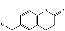 6-(溴甲基)-1-甲基-1,2,3,4-四氢喹啉-2-酮 结构式