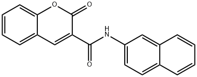 N-(naphthalen-2-yl)-2-oxo-2H-chromene-3-carboxamide 结构式