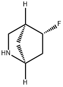 RACEMIC-(1S,4S,5R)-5-氟-2-氮杂二环[2.2.1]庚烷 结构式